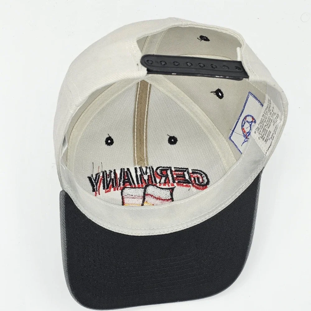 Germany Soccer Vintage 90s World Cup 98 Snapback Hat -Stitched On Logos